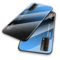 Vantime for Huawei Y7a Case Gradient Phone Back Hard Glass Cover. 