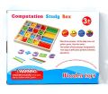 Wooden Computation Study Box for Basic Math Calculations for Children. 