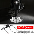 Motorcycle license plate projection light creative smiley face pattern projection warning light modified license plate light LED atmosphere light. 