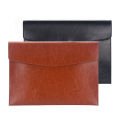 Multiple compartments Leather file folder Organized A6 A4 Data package Large capacity Leather material Document organiser for. 