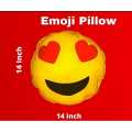 Happy Cool Emoji Pillow. 