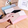 2024 New Girls Fashion Zipper Wallets Women's Long Purses Handbags Coin Purse Cards Holder PU Leather Billfold Wallet Case Bag. 