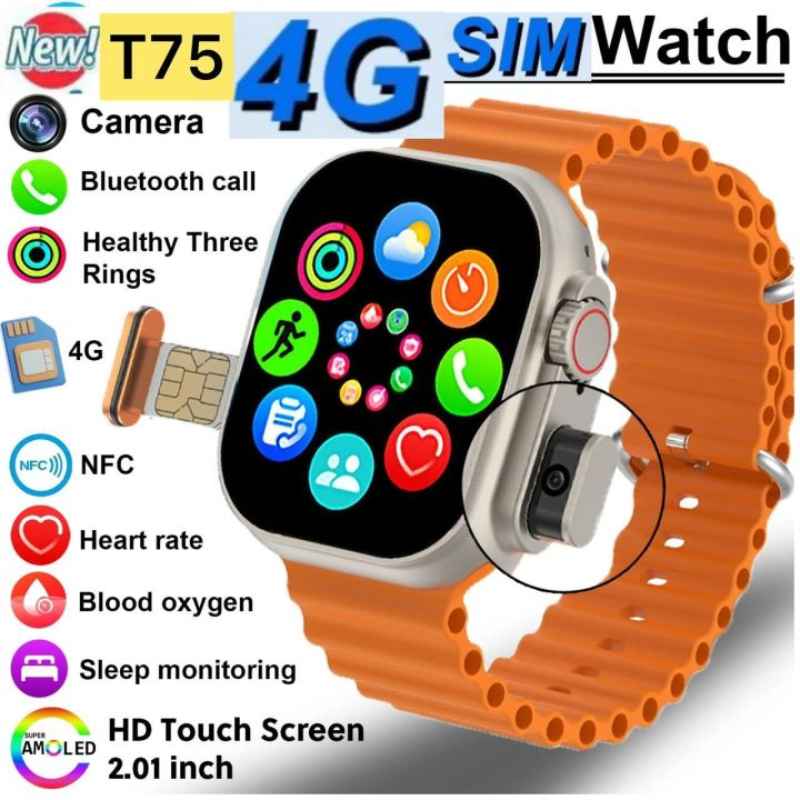 4G%20Call%20Smart(D800%20Ultra)%20Watch%20With%20Remote%20notifier%20Weather%202.12%20inch%20Display%20Heart%20rate%20blood%20oxygen%20ECG%20Smartwatch%20(Sim%20Smart%20Watch)%20-%20Image%204