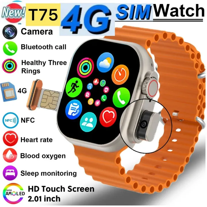 4G%20Call%20Smart(D800%20Ultra)%20Watch%20With%20Remote%20notifier%20Weather%202.12%20inch%20Display%20Heart%20rate%20blood%20oxygen%20ECG%20Smartwatch%20(Sim%20Smart%20Watch)%20-%20Image%204