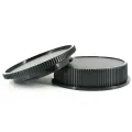Camera Front Body Cap + Lens Rear Cover for Leica T TL TL2 CL SL SL2 Panasonic S1 S1R Sigma FP L Lenses replace 14025 & 14028. 