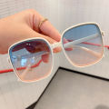 Rice Nail Square Sunglasses Round Face Ladies Anti-ultraviolet Sunglasses Wild Jelly Sunglasses Uv400. 