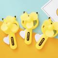 1PC Cartoon Hand-Pressed Fan Children Kids Toy Cute Portable Mini Fans Battery-free Dormitory Student Handheld Small Manual Fan. 