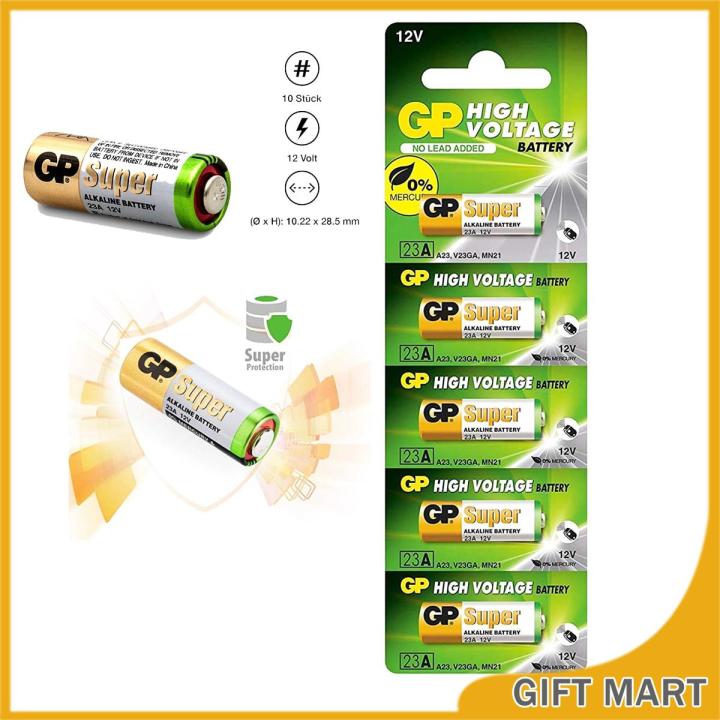 A23 GP High 5-3-1pcs Voltage 12V Alkaline Battery 23A A23 5Pcs