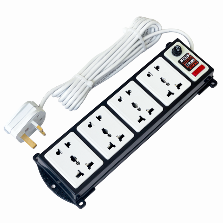Sunco%20Extension%20Wire%20Cord/Multi%20Plug,Trailing%20Socket,Wire%20Code%205m%20Square%20plug%20-%20Image%202