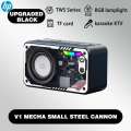 S ♥ HP V1 Portable Mini Subwoofer RGB lamplight Transparent Cyberpunk Wireless Bluetooth Speaker Support 3D Surround Sound. 