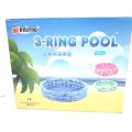 Intime 3 Ring Swimming Pool - 130cm Portable 3 Layer Circle Baby Swimming Pool. 