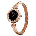 New Style Fashion Women's Watch Simple Half Bracelet Half Chain Gift Quartz Women's Watch with Diamond Scale All-Match Watch. 