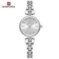 NAVIFORCE NF 5034 Wrist Watch Two Movement Quartz Men Watch 3ATM Business Male Watch Week Date Calendar Alarm Backlight Timer Wristwatch for Women with Stainless Steel Strap curren naviforce Band Warranty Ge. 