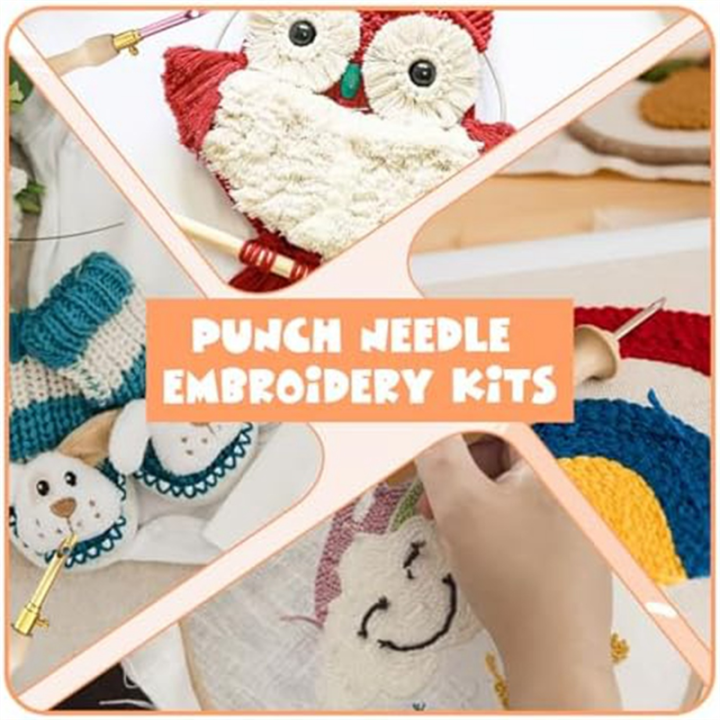 35Pcs%20Punch%20Needle%20Kit%20Punch%20Needle%20Tool%20for%20Embroidery%20Floss%20Stitching%20Beginner%20-%20Image%207