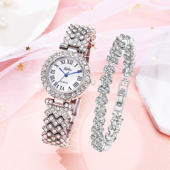 Fopul%20Mall%202pcs%20Fashion%20Women%20Watches%20And%20Bracelet%20Ladies%20Diamond%20Quartz%20Watch%20For%20Female%20Girl's%20-%20Image%202