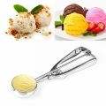 Ice Cream Scoop Stainless Steel Cookie Scoop Trigger Kitchen Tool Cookie Spoon Ice Cream Scoop Scoop for Ice Cream Small Stainless Steel Kitchen Utensils. 