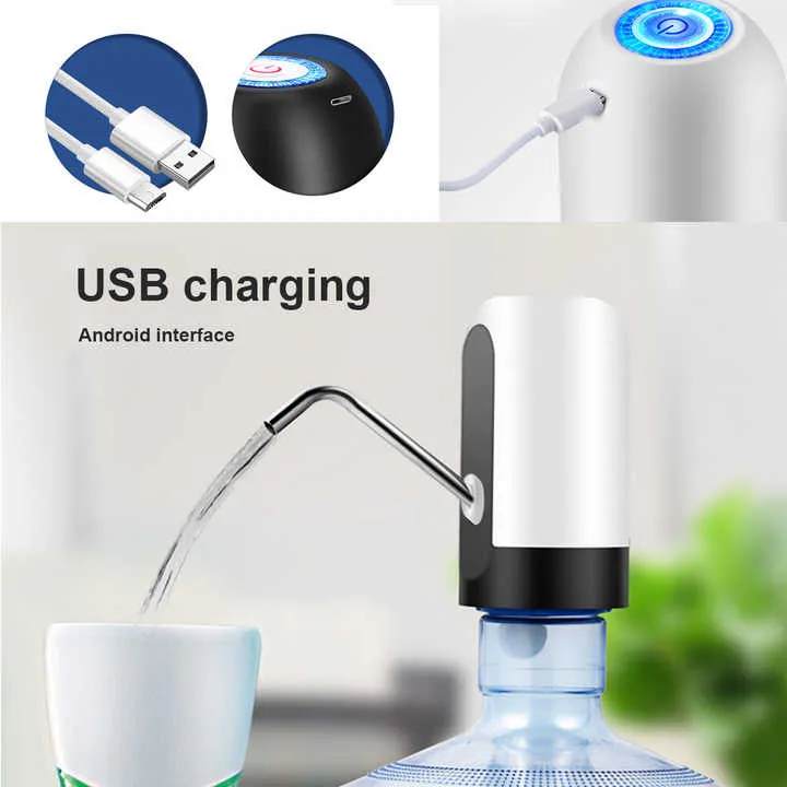 Smart Automatic Pump USB Rechargeable Universal Electric Water RDS ...