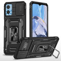 Lereach for Motorola MOTO E22 / E22i Antiskid Bracket Shockproof Back Cover, Triangular stria Armor Phone Case. 