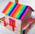ice Cream sticks craft sticks popsicle sticks DIY crafts wooden sticks for kids 50 pcs pack. 
