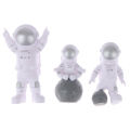 3Pcs Universe Rocket Astronaut Happy Birthday Letter Decoration Cake Topper. 