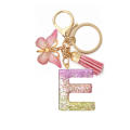 Unique Keychains For Women Handbag Accessories Personalized Key Chains Alphabet Keychain Butterfly Tassel Pendant. 
