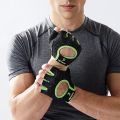 Orange XXL】 Gym Fitness Gloves Weight Lifting Women Men Crossfit Workout Bodybuilding Half Finger Hand Protector. 
