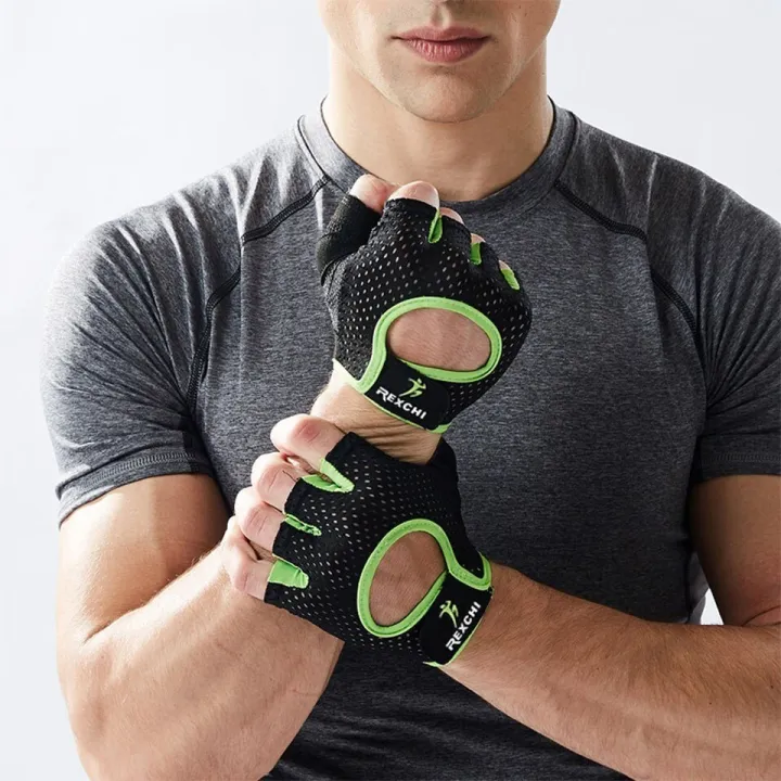 Orange%20XXL%E3%80%91%20Gym%20Fitness%20Gloves%20Weight%20Lifting%20Women%20Men%20Crossfit%20Workout%20Bodybuilding%20Half%20Finger%20Hand%20Protector%20-%20Image%203