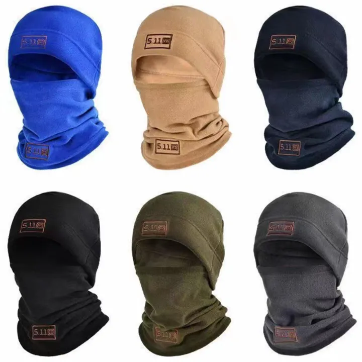 Balaclavas Winter Anti-cold Hat Polar Fleece Thicken Warmth Cap For Men Women Headgear Cycling Windproof Hat&scarf