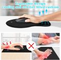 Gel Mouse Pad Comfortable Mouse Mat Silica Comfortable Cooling Gel with Wrist Rest Support and Durable for PC Laptop. 