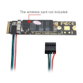 (GGBR)-Adapter Card -Key Wireless Card Desktop Drive-Free BCM943602CS to Pcie .2 Ngff for Bluetooth Module. 