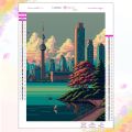 5d Diamond Painting City Pixel Art Picture Full Diamond Embroidery Cross Stitch Kits Diamonds Painting Tools Mosaic Home Decor. 