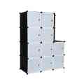 10 Door Portable Foldable wardrobe 10 Door Plastic Sheet Wardrobe Storage Rack Clothes Organizer for Kids Living Room Small Accessories. 