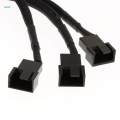 Case Fan 3Way Splitter Cable 3/4Pin Extension Cords Converter Adapters. 