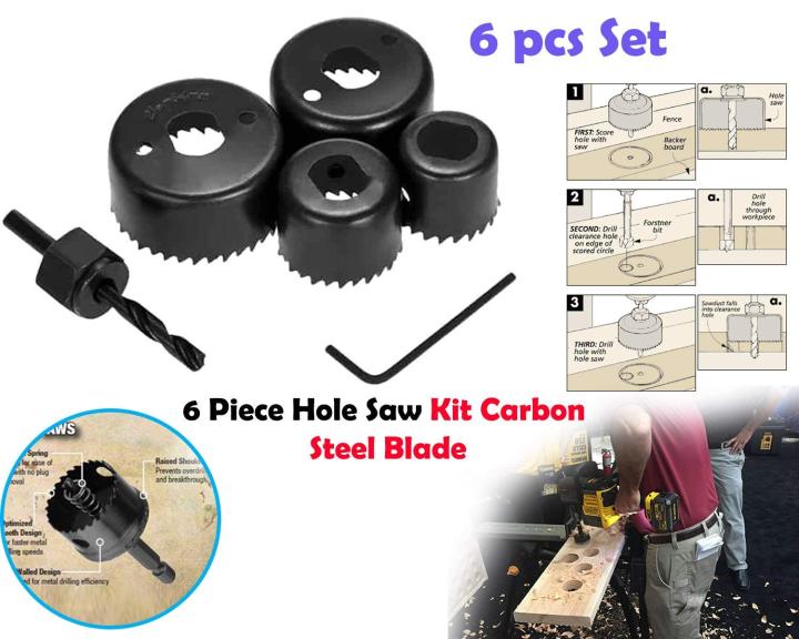 6%20Pcs%20Carbon%20Steel%20Hole%20Cutter%20Saw%20Bit%20Wood%20Blade%20Hole%20Saw%20Woodworking%20Cutting%20Tool%20Kit%20Cutter%20Drill%20Bit%20-%20Image%205