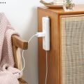 Socket Holder-Wall mounted Power Strip Socket Fixer, Self-Adhesive Plug Socket Strip Holder and Punch-Free Wall Socket sticker for Home and Office. 