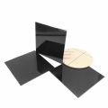 Acrylic Board Glossy Pure Black Plastic Sheet Polymethyl 1mm 3mm 8mm Thickness 200*200mm. 