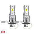 2Pcs 20000LM H1 H3 H7 H4 LED Headlight Bulb Car Fog White Blue 12V-24V Super Bright Plug And Play Fanless. 