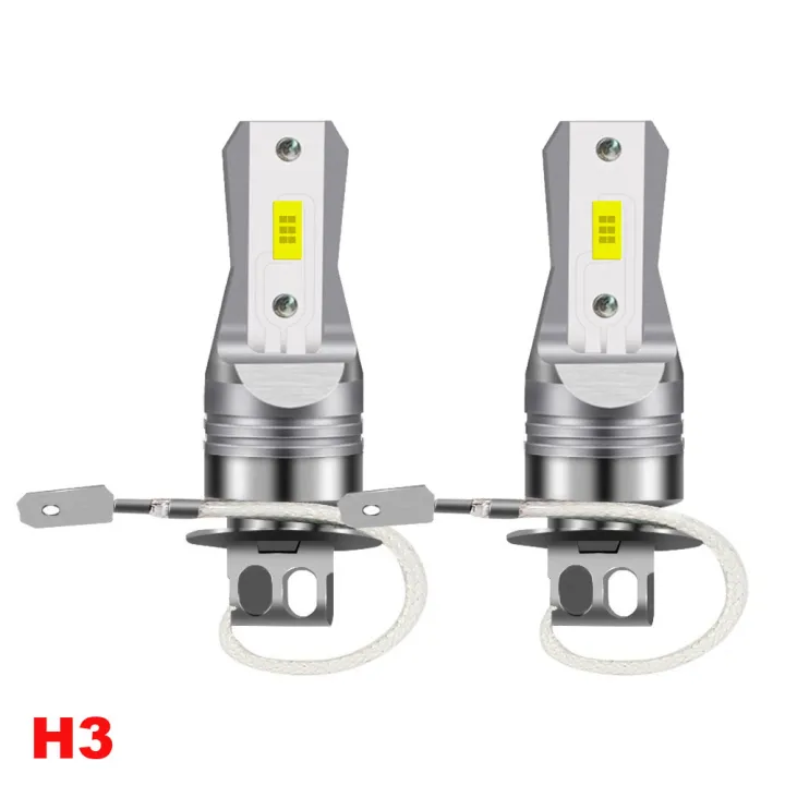 2Pcs%2020000LM%20H1%20H3%20H7%20H4%20LED%20Headlight%20Bulb%20Car%20Fog%20White%20Blue%2012V-24V%20Super%20Bright%20Plug%20And%20Play%20Fanless%20-%20Image%203