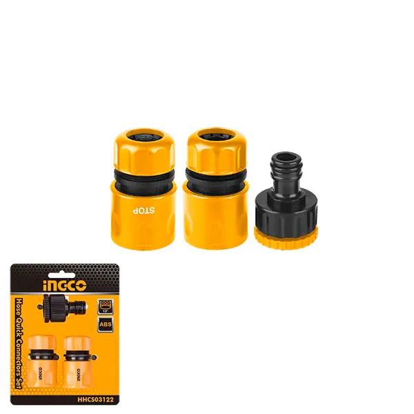 INGCO 3 Pcs Hose Quick Connector Set