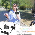 For Smartphone DSLR Cameras Camcorders LINKFLEX AD1 Microphone Preamp Amplifier XLR to 3.5mm Audio Adapter. 