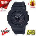(Ready Stock) G-Shock GA2100 Men Watch Sport Watch Dual Time Display Water Resistant Shockproof and Waterproof World Time LED Men's Boy Sports Wrist Watches with 2 Years Warranty GA-2100-1A. 