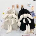 Ancient Japanese Style Back ulzzangins Cute Rabbit Cute Backpack Doll South Korea Schoolbag Cute Girl Girls Student _﹁. 