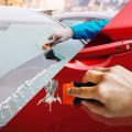 【I】 Window Glass Glue Sticker Remover Car Auto Cleaning Razor Scraper Fiber Vinyl Wrap Tint Clean Squeegee Tool. 