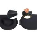 3D Sleep Mask 100% Blackout | Zero Eye Pressure Contoured Design | Adjustable Strap Side Sleeper | Travel Nap Night Shift Yoga | Carry Pouch Included | 21x9x3cm. 