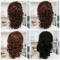 【Must-Have Style】 Heat Resistant Fiber Curly Drawstring Ponytail Wig Hair Extension Fluffy Short Wavy Ponytail Synthetic Natural Pony Tail Hairpiece Girls.