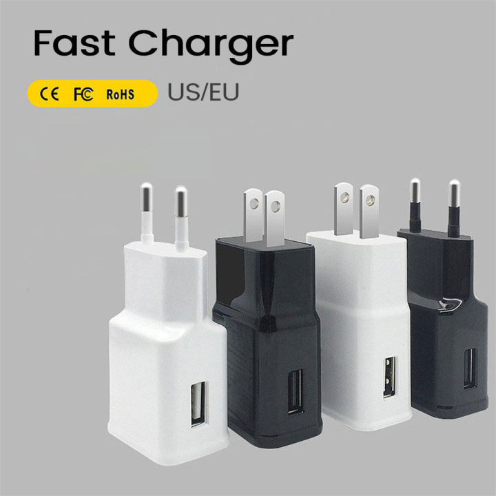 NicEseed 100-240V Charging Adapter USB Mobile Phone Charger Travel Portable Charging Head EU/US Standard