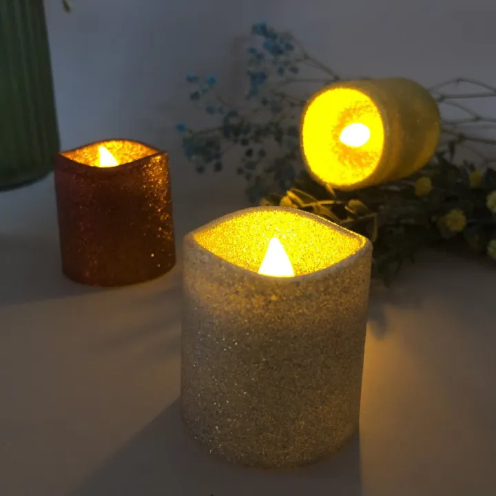 Glitter%20LED%20Flameless%20Candles%20Tea%20Light%20Romantic%20Candles%20Party%20Table%20Outdoor%20Decoration%20-%20Image%202