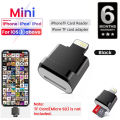 External Mini OTG USB Flash Memory Card Reader For Lightning To TF Micro SD Card Reader For Iphone Ipad Ipod. 