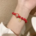 Bracelet Adjustable Chinese Zodiac Alloy Lucky Cow Symbol Braided Bracelet for Spring Festival. 