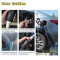 High Flow Siphon Hand Pump Portable Manual Car Fuel Transfer Pump with 2M Syphon Hose. 
